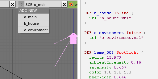 Creating Inlines using Blender's scene feature